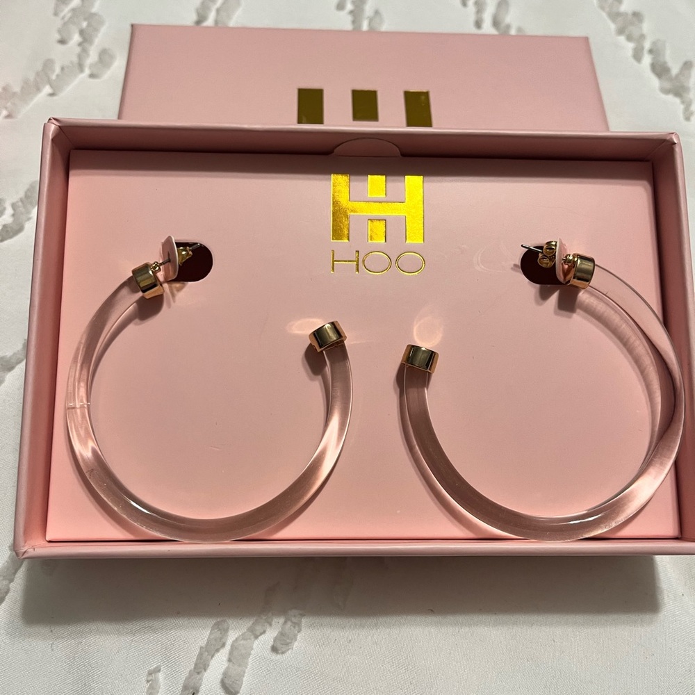 Clear Hoop Earrings